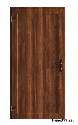 DRZWI ZEWNĘTRZNE PCV TECHNICZNE GOSPODARCZE 100X205 cm ORZECH LEWE