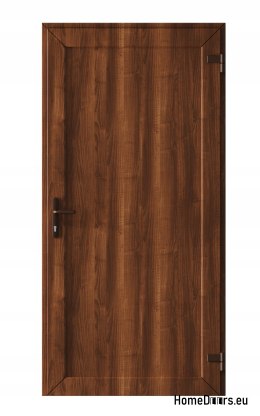 DRZWI ZEWNĘTRZNE PCV TECHNICZNE GOSPODARCZE 90X205 cm ORZECH PRAWE