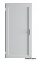 PVC TECHNISCHE HAUSTÜR FÜR DEN AUSSENBEREICH 100X205 cm WEISS LINKS