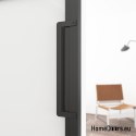Drzwi przesuwne 90 Loft 6S szklane stal czarne szyby w kpl stalowe od ręki