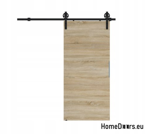 Schiebetür 70 wandmontiertes ALFA LOFT A 04 Oak Sonoma 74+schiebesystem