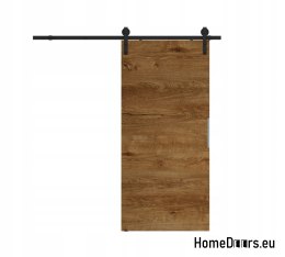 Schiebetür 70 wandmontierte ALFA LOFT P 01 Schwarz 74 + Schiebesystem