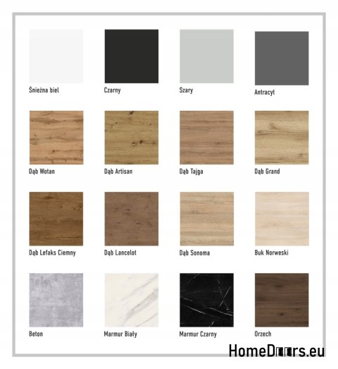 Schiebetür 70 wandmontierte ALFA LOFT P 01 Eiche Grand 74 + Schiebesystem