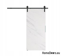Schiebetür 70 wandmontierte ALFA LOFT P 01 Marble White74+Schiebesystem