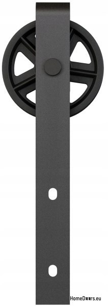 Schiebetür 80 wandmontierte ALFA LOFT A 04 Black 85 + Schiebesystem