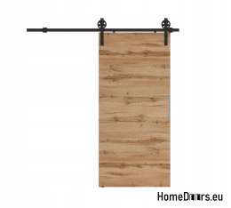Wandmontierte Schiebetür 80 ALFA LOFT A 04 Wotan Oak 85 + Schiebesystem