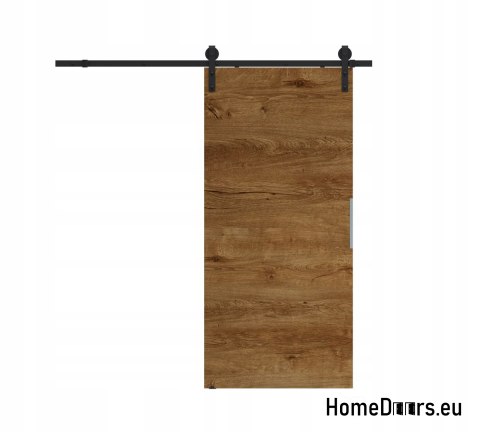 Schiebetür 80 wandmontierte ALFA LOFT P 01 Schwarz 85 + Schiebesystem