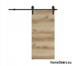 Schiebetür 90 wandmontierte ALFA LOFT A 04 Oak Grand 95 + Schiebesystem