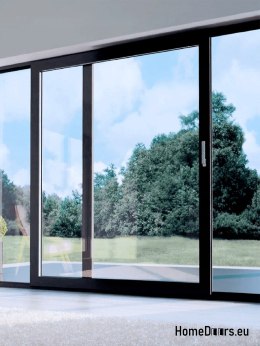 HSL Balkon-Schiebefenstertür 200 x 210 cm Rechts Weiß Warm