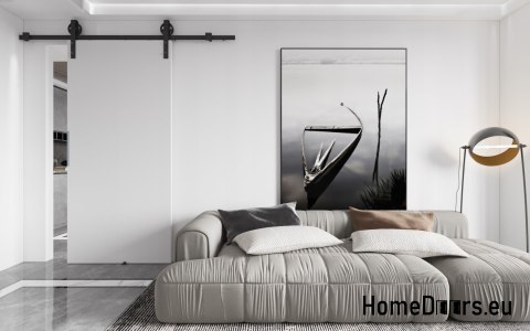 Schiebetür 70 wandmontierte ALFA LOFT A 04 White 74 + Schiebesystem