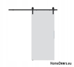 Schiebetür 70 wandmontierte ALFA LOFT P 01 White 74 + Schiebesystem