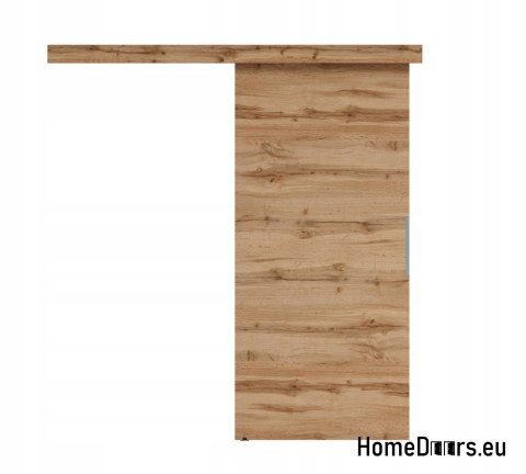 Schiebetür 70 wandmontiertes ALFA-Eichen-Wotan 74+ Schiebesystem