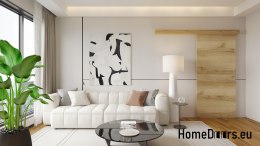 Schiebetür 80 wandmontiertes ALFA Grand Oak 85 + Schiebesystem