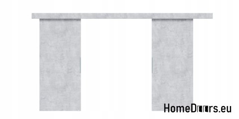 Drzwi przesuwne 110 naścienne ALFA LOFT 02 Beton 55 + system przesuwny