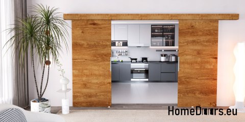 Drzwi przesuwne 110 naścienne ALFA LOFT 02 Lefkas 55 + system przesuwny