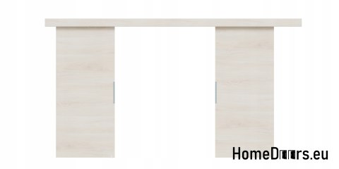 Drzwi przesuwne 120 naścienne ALFA LOFT 02 Buk Norweski 60+system przesuwny