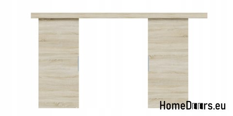 Drzwi przesuwne 120 naścienne ALFA LOFT 02 Dąb Sonoma 60 +system przesuwny