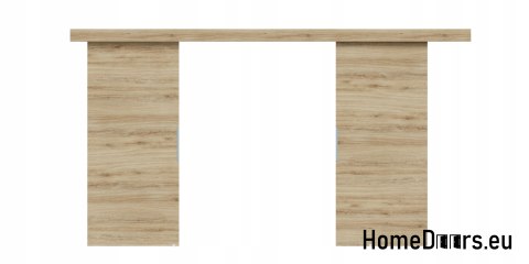 Drzwi przesuwne 120 naścienne ALFA LOFT 02 Dąb Tajga 60 + system przesuwny