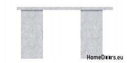 Drzwi przesuwne 140 naścienne ALFA LOFT 02 Beton 70 + system przesuwny