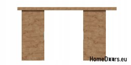 Drzwi przesuwne 148 naścienne ALFA LOFT 02 Dąb Lancelot 74+system przesuwny