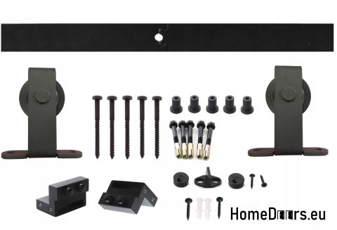 Schiebetür 90 Loft 8S BLACK Glasstahl schwarz Fenster an der Hand + System