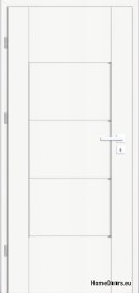 Interior door full of white Lento 70 Left, FROM HANDS