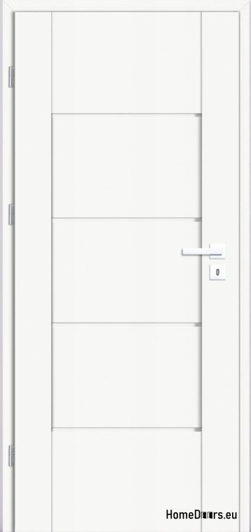 Interior door full of white Lento 70 Left, FROM HANDS