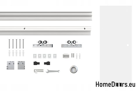 Innenschiebeglastür mit Führung 90 Satz 1S-95