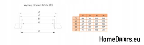 Standrahmen weiß MDF für Innenbefestigungstüren, AUS HANDS