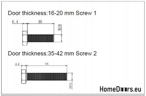 Loks Ein Schiebesystem für Türen 1 Flügel