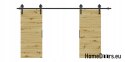 Drzwi przesuwne 120 naścienne ALFA LOFT 04 Dąb Artisan 60+system przesuwny