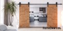 Drzwi przesuwne 120 naścienne ALFA LOFT 04 Dąb Lancelot 60+system przesuwny