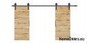 Drzwi przesuwne 120 naścienne ALFA LOFT 04 Dąb Wotan 60 + system przesuwny