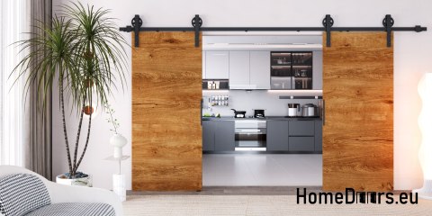 Drzwi przesuwne 120 naścienne ALFA LOFT 04 Lefkas 60 + system przesuwny