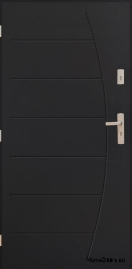 Drzwi Zewnętrzne PANTOR BOSTON Lewe 100 Antracyt Grube 72mm Ciepłe