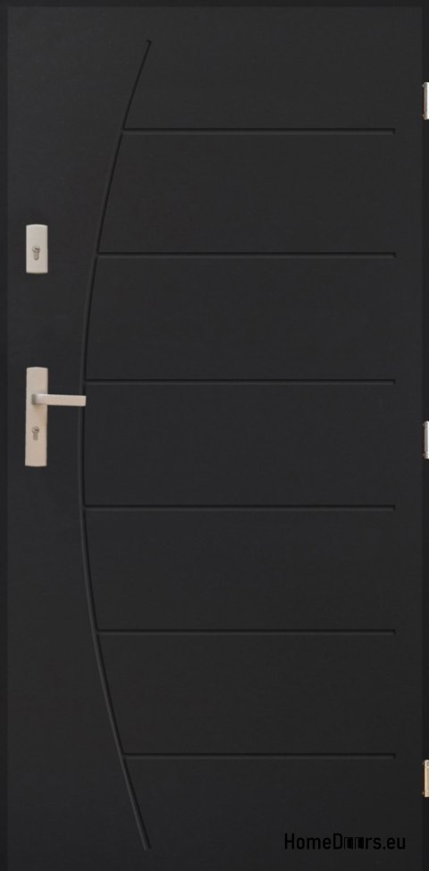 Drzwi Zewnętrzne PANTOR BOSTON Prawe 100 Antracyt Grube 72mm Ciepłe