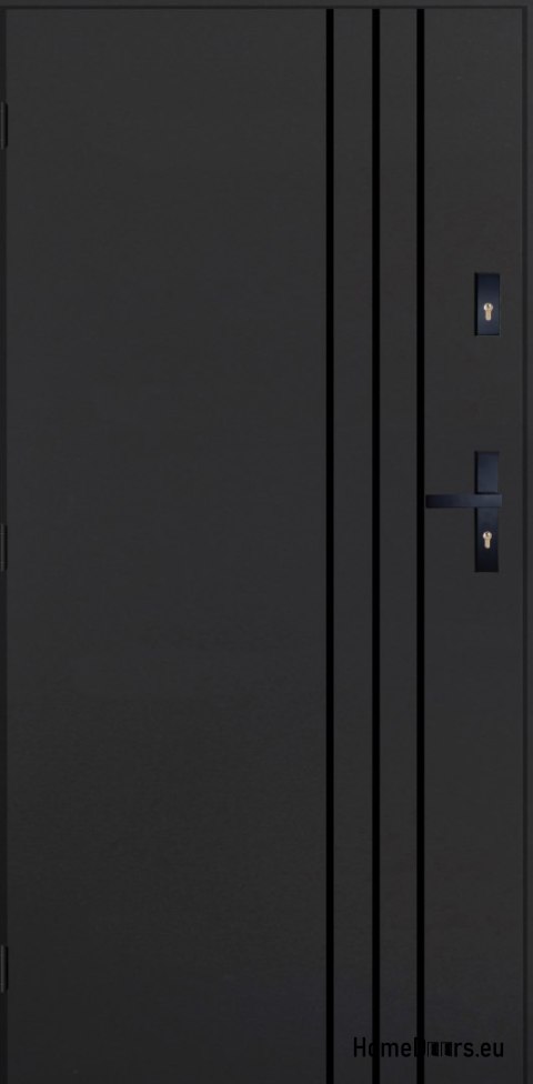 Drzwi Zewnętrzne PANTOR HURON Lewe 100 Antracyt Grube 72mm Ciepłe