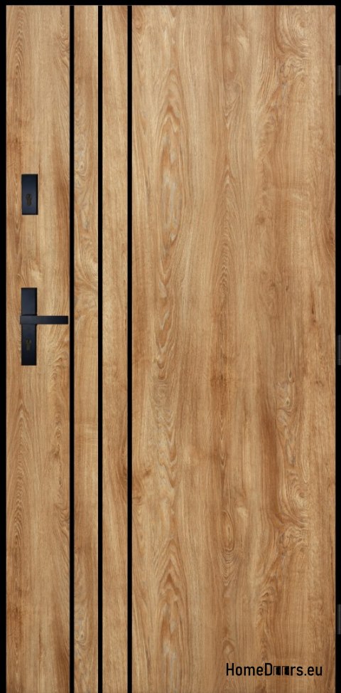 Drzwi Zewnętrzne PANTOR HURON Prawe 80 Dąb Turner72mm Ciepłe
