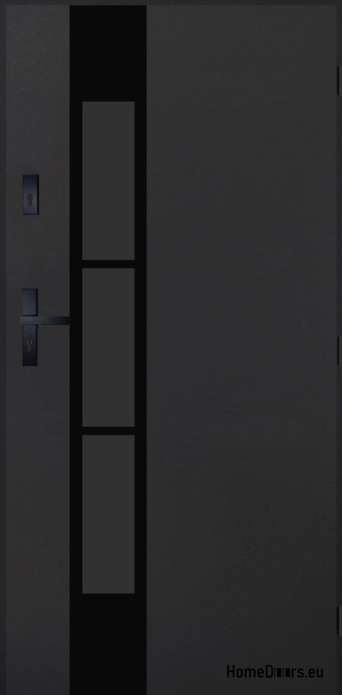 Drzwi Zewnętrzne PANTOR MARS 11 Prawe 80 Antracyt Grube 72mm Ciepłe