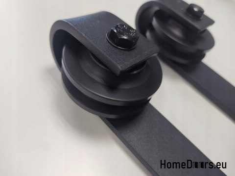 Drzwi przesuwne 120 naścienne ALFA LOFT 01 Antracyt 60 + system przesuwny