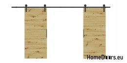 Drzwi przesuwne 130 naścienne ALFA LOFT 01 Dąb Artisan 65+system przesuwny