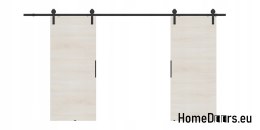 Drzwi przesuwne 140 naścienne ALFA LOFT 01 Buk Norweski 70+system przesuwny