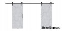 Drzwi przesuwne 148 naścienne ALFA LOFT 01 Beton 74 + system przesuwny