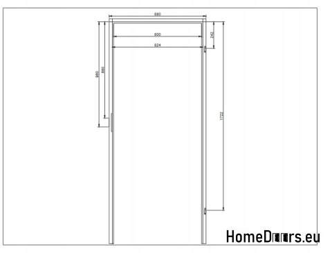 OŚCIEŻNICA STAŁA SOSNOWA BEZSĘCZNA NA WYMIAR GRUBOŚC MURU 16-20 CM, OD RĘKI