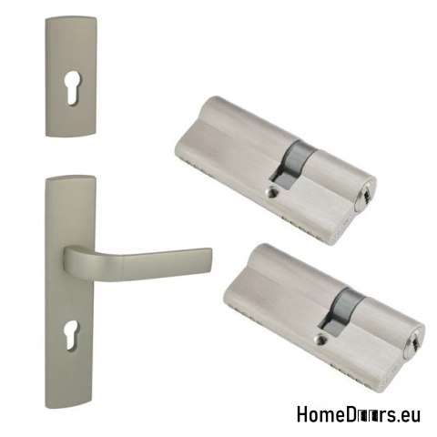 Drzwi Zewnętrzne PANTOR PRAGA Lewe 80 Dąb Turner Grube 72mm Ciepłe