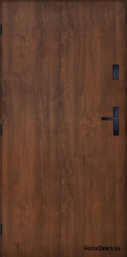 Drzwi Zewnętrzne PANTOR PRAGA Lewe 80 Orzech Grube 72mm Ciepłe