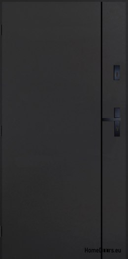 Drzwi Zewnętrzne PANTOR WILANÓW RC2 Lewe 80 Antracyt Grube 72mm Ciepłe