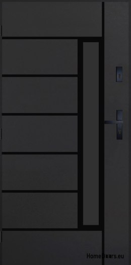 Drzwi Zewnętrzne PANTOR HERKULES 01 Lewe 90 Antracyt Grube 72mm Ciepłe