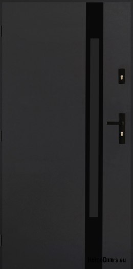 Drzwi Zewnętrzne PANTOR MARS 09 Lewe 100 Antracyt Grube 72mm Ciepłe