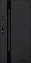 Drzwi Zewnętrzne PANTOR MARS 09 Prawe 100 Antracyt Grube 72mm Ciepłe